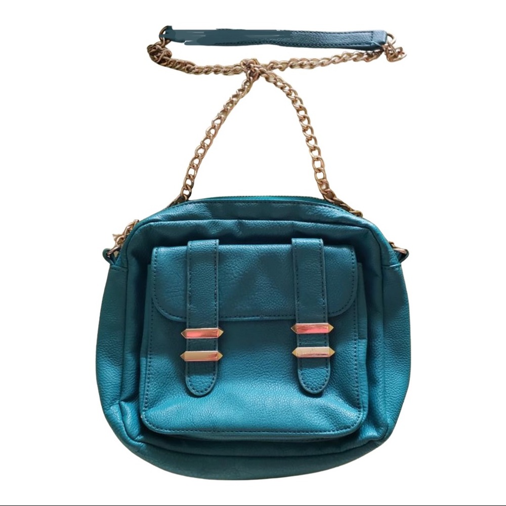 Pleather cross body bag
